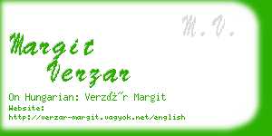 margit verzar business card